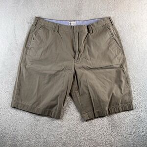 J. CREW Rivington Flat Front Shorts Khaki Mens 38 Fits 36 Beige Preppy